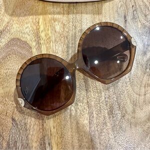Chloe Seashell Brown Tortoise Sunglasses